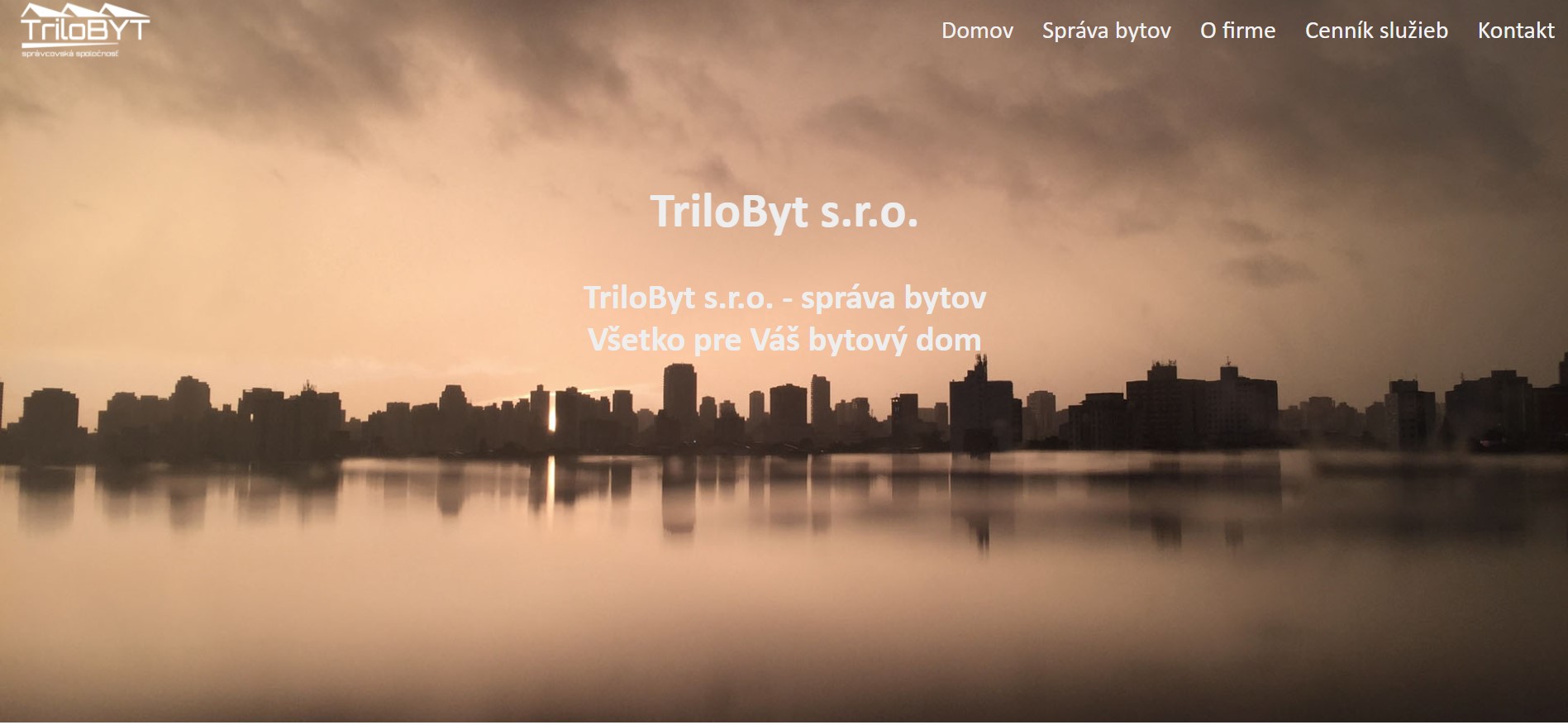 Nová prezentačná webstránka pre spoločnosť TriloByt s.r.o